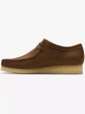 Wallabee Schnürer aus gewachstem Wildleder