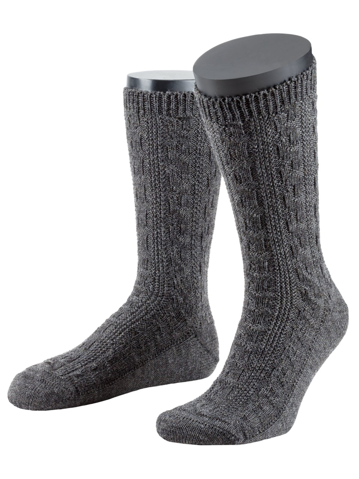 Lusana Trachtensocken mit Zopfmuster in 41