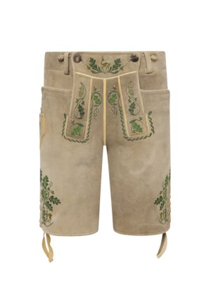 Traditionelle Trachtenlederhose aus edlem Hirschleder