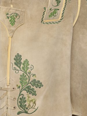 Traditionelle Trachtenlederhose aus edlem Hirschleder