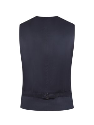 Anzugweste aus einem Woll-Stretch-Mischgewebe, Slim Fit