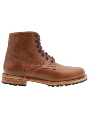 Gefütterte Boots Andechs aus genarbtem Leder, Limited Edition