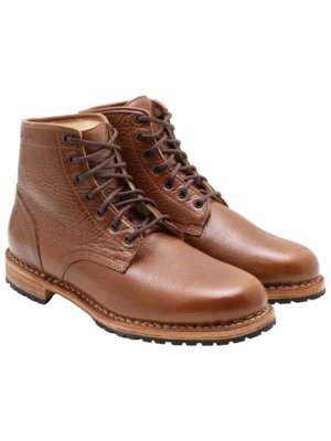 Gefütterte Boots Andechs aus genarbtem Leder, Limited Edition