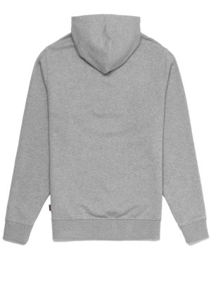 Unifarbener Hoodie aus Baumwolle