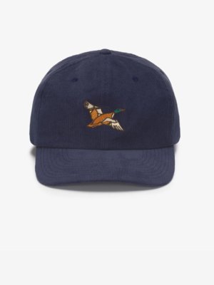 Cap aus softem Baumwollcord mit Stickerei