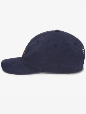 Cap aus softem Baumwollcord mit Stickerei