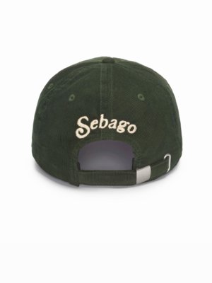 Cap aus softem Baumwollcord mit Stickerei