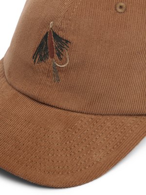 Cap aus softem Baumwollcord mit Stickerei