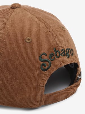 Cap aus softem Baumwollcord mit Stickerei