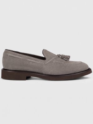 Tassel Loafer aus Veloursleder mit Quasten