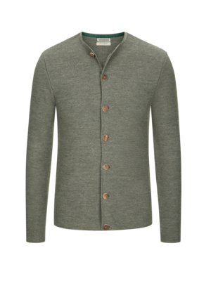 Trachten-Strickjacke aus reiner Schurwolle, Aloisius