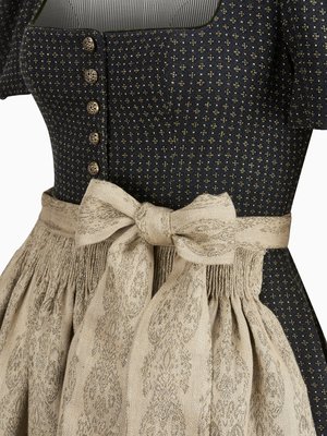 Dirndl Laura mit geradem Ausschnitt und kurzem Puffarm