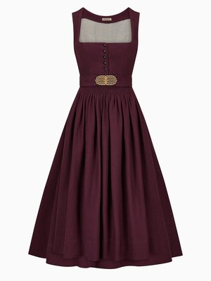 Dirndl Monika mit geradem Ausschnitt und Knopfleiste