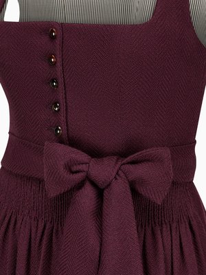 Dirndl Monika mit geradem Ausschnitt und Knopfleiste