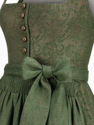 Ärmelloses Dirndl Monika aus Leinen mit geradem Ausschnitt