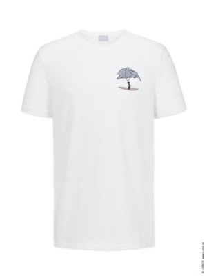 Jersey T-Shirt mit Stretch und Loriot-Print