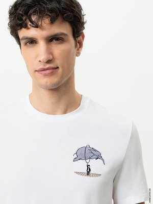 Jersey T-Shirt mit Stretch und Loriot-Print