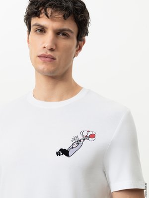 Jersey T-Shirt mit Stretch und Loriot-Print