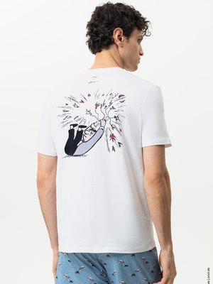 Jersey T-Shirt mit Stretch und Loriot-Print
