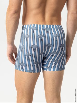 Jersey-Boxershorts mit Stretch und Loriot-Print