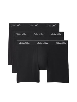 3er-Pack Boxer Briefs mit Stretchanteil und Label-Bund