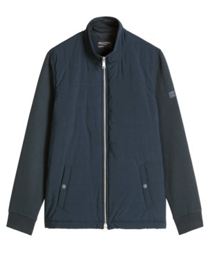 Hybride Sweatjacke mit Steppfront, Regular Fit