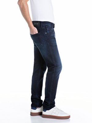 Jeans Anbass mit Stretch und dezenter Waschung, Slim Fit