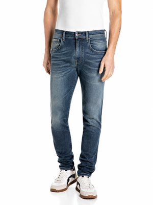 Jeans Anbass mit Stretch und Waschung, Slim Fit