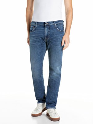 Jeans Aideen mit Stretch und Waschung, Straight Fit