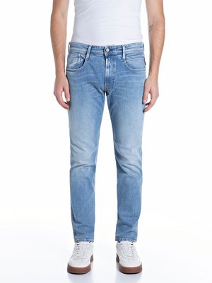 Jeans Anbass mit Stretch im Bleached-Look, Slim Fit