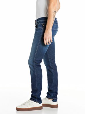 Jeans Anbass Hyperflex mit Stretch und Waschung, Slim Fit