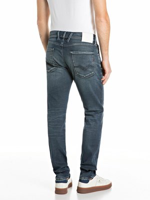 Stretch-Jeans Anbass mit Waschung im Used-Look, Slim Fit