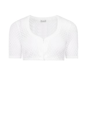 Dirndlbluse Aurelia mit Spitze und Herzausschnitt