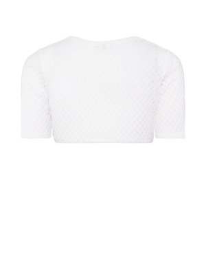 Dirndlbluse Aurelia mit Spitze und Herzausschnitt