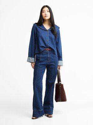 Damen-Jeans Cartmel mit Stretchanteil und breitem Umschlagsaum