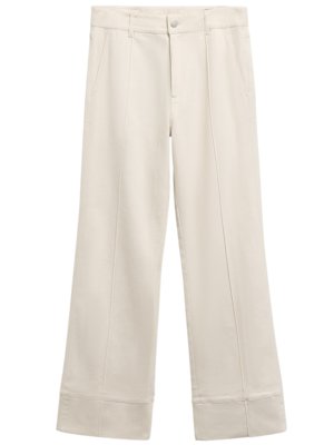 Damen-Jeans Hinton mit Stretchanteil und breitem Umschlagsaum