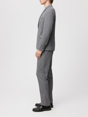 Flanellhose mit Stretch und Dehnbundeinsätzen, Regular Fit