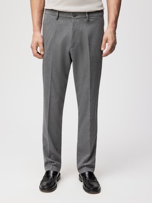Flanellhose mit Stretch und Dehnbundeinsätzen, Regular Fit