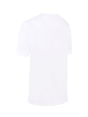 Unifarbenes Stretch-T-Shirt mit aufgesetzter Brusttasche, Relaxed Fit
