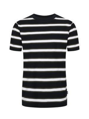 T-Shirt aus Baumwolle mit Ringelstreifen, Relaxed Fit
