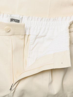 Bundfaltenhose Chasy mit verkürztem Bein, Regular Fit
