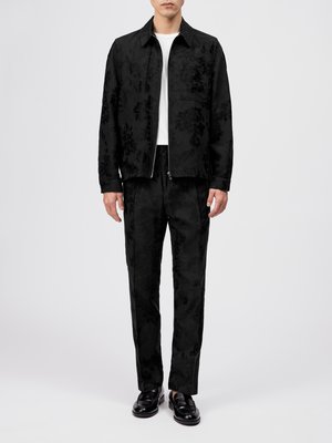 Overshirt mit changierender Struktur und Zip