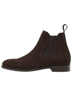 Handgefertigte Chelsea-Boots aus weichem Veloursleder 