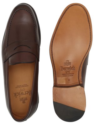 Handgefertigte Penny-Loafer aus Nappaleder
