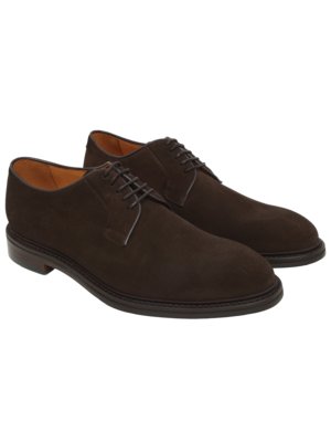 Klassische Derby-Schuhe aus Wildleder mit rutschfester Sohle