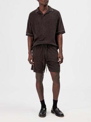 Shorts aus einem Frottee-Jersey