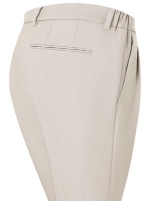 Bundfaltenhose Leek in Garbardine-Qualität, Relaxed Fit