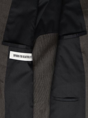 Teilweise gefütterter Blazer aus Leinenmischgewebe