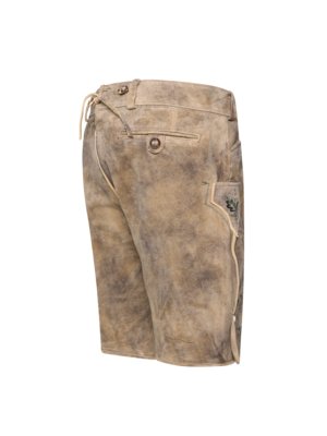 Traditionelle Ziegenlederhose mit Stickerei