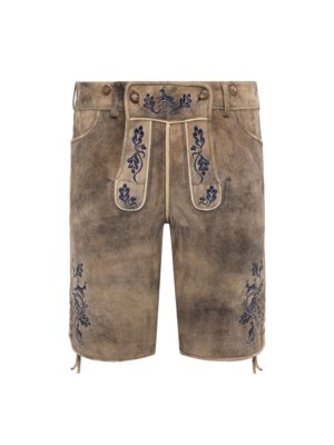 Trachtenlederhose Marktschellenberg mit Stickereien